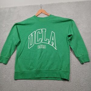 UCLA 1919 H&M Men's S Green Crewneck Sweatshirt Collegiate Graphic